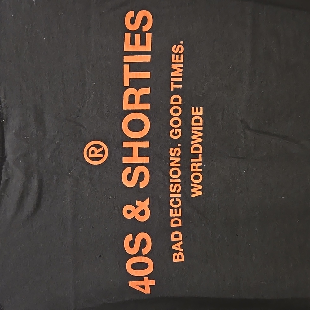 Men's 40s & Shorties Black Graphic Tee Size L - Picture 6 of 7